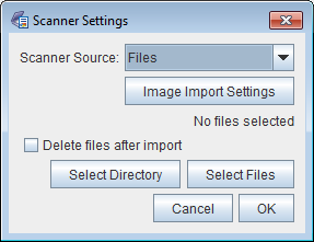 Files image source settings